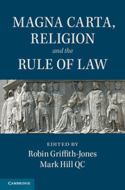 Couverture de l’ouvrage Magna Carta, Religion and the Rule of Law