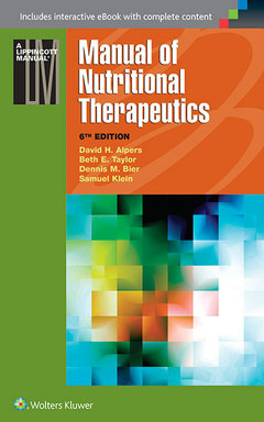 Couverture de l’ouvrage Manual of Nutritional Therapeutics