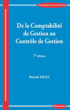 Cover of the book De la comptabilité de gestion au contrôle de gestion