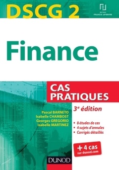 Cover of the book DSCG 2 - Finance - 3e édition - Cas pratiques
