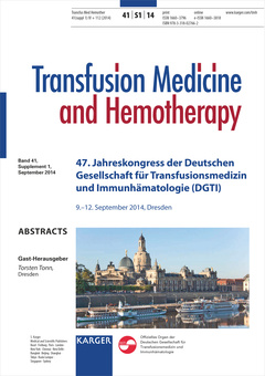 Cover of the book Deutsche Gesellschaft für Transfusionsmedizin und Immunhämatologie (DGTI)