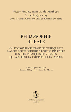 Couverture de l’ouvrage Philosophie rurale