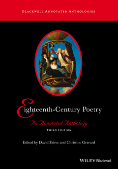 Couverture de l’ouvrage Eighteenth-Century Poetry