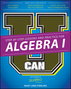 Cover of the book Algebra I Megabook For Dummies with Videos and Practice Problems Online