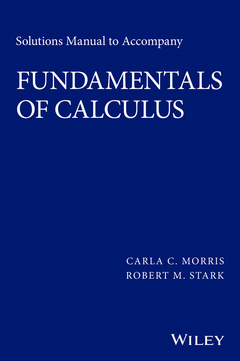 Couverture de l’ouvrage Solutions Manual to accompany Fundamentals of Calculus
