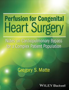 Couverture de l’ouvrage Perfusion for Congenital Heart Surgery
