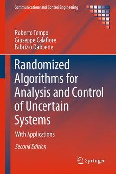 Couverture de l’ouvrage Randomized Algorithms for Analysis and Control of Uncertain Systems