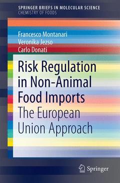 Couverture de l’ouvrage Risk Regulation in Non-Animal Food Imports