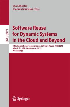 Couverture de l’ouvrage Software Reuse for Dynamic Systems in the Cloud and Beyond