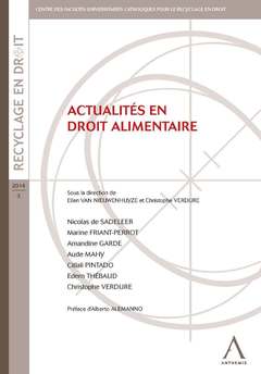 Cover of the book Actualité en droit alimentaire
