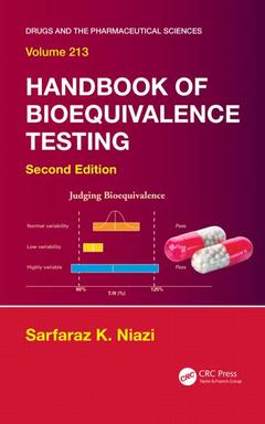 Couverture de l’ouvrage Handbook of Bioequivalence Testing