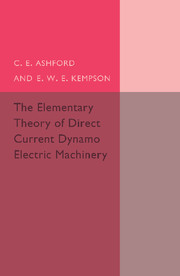 Couverture de l’ouvrage The Elementary Theory of Direct Current Dynamo Electric Machinery