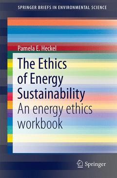 Couverture de l’ouvrage The Ethics of Energy Sustainability