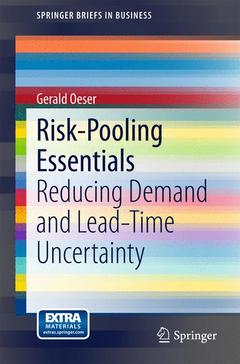 Couverture de l’ouvrage Risk-Pooling Essentials