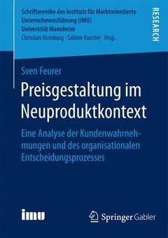 Couverture de l’ouvrage Preisgestaltung im Neuproduktkontext