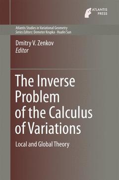 Couverture de l’ouvrage The Inverse Problem of the Calculus of Variations