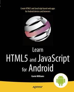 Couverture de l’ouvrage Learn HTML5 and JavaScript for Android