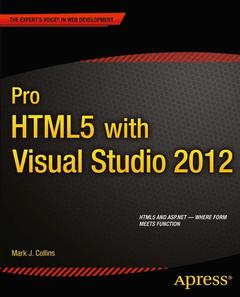 Couverture de l’ouvrage Pro HTML5 with Visual Studio 2012