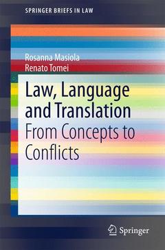 Cover of the book Law, Language and Translation