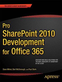 Couverture de l’ouvrage Pro SharePoint 2010 Development for Office 365