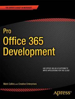 Couverture de l’ouvrage Pro Office 365 Development