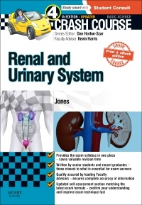 Couverture de l’ouvrage Crash Course Renal and Urinary System Updated Print + eBook edition