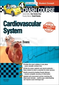 Couverture de l’ouvrage Crash Course Cardiovascular System Updated Print + E-Book Edition