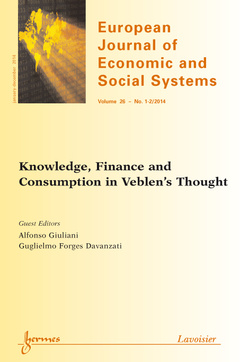 Cover of the book European Journal of Economic and Social Systems Volume 26 N° 1-2/January-December 2014