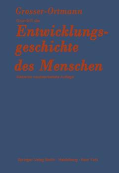 Cover of the book Grundriß der Entwicklungsgeschichte des Menschen