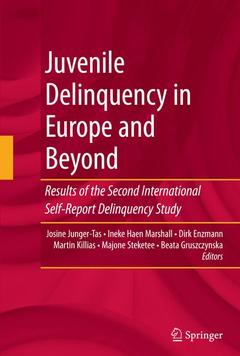 Couverture de l’ouvrage Juvenile Delinquency in Europe and Beyond