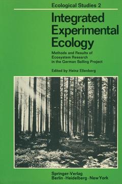 Couverture de l’ouvrage Integrated Experimental Ecology