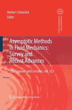 Couverture de l’ouvrage Asymptotic Methods in Fluid Mechanics: Survey and Recent Advances