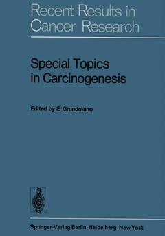 Cover of the book Special Topics in Carcinogenesis