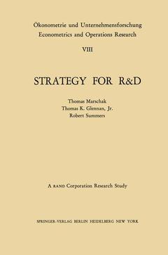 Couverture de l’ouvrage Strategy for R&D: Studies in the Microeconomics of Development
