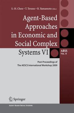 Couverture de l’ouvrage Agent-Based Approaches in Economic and Social Complex Systems VI