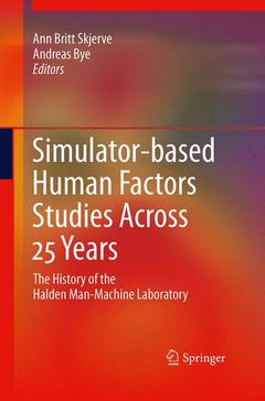 Couverture de l’ouvrage Simulator-based Human Factors Studies Across 25 Years