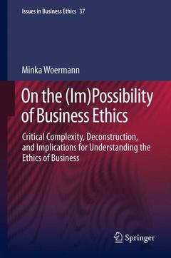 Cover of the book On the (Im)Possibility of Business Ethics