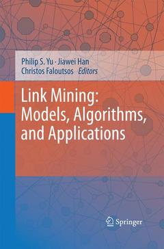Couverture de l’ouvrage Link Mining: Models, Algorithms, and Applications