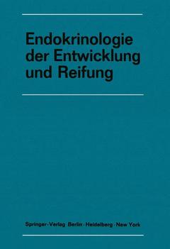 Cover of the book Endokrinologie der Entwicklung und Reifung