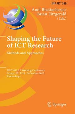 Couverture de l’ouvrage Shaping the Future of ICT Research: Methods and Approaches