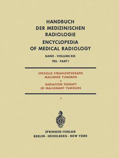 Cover of the book Spezielle Strahlentherapie Maligner Tumoren Teil 1 / Radiation Therapy of Malignant Tumours Part 1