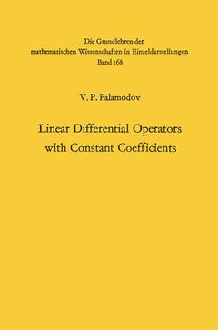 Couverture de l’ouvrage Linear Differential Operators with Constant Coefficients