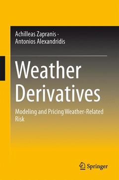Couverture de l’ouvrage Weather Derivatives