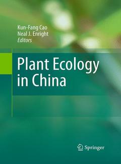 Couverture de l’ouvrage Plant Ecology in China