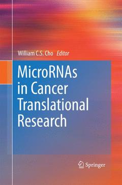 Couverture de l’ouvrage MicroRNAs in Cancer Translational Research