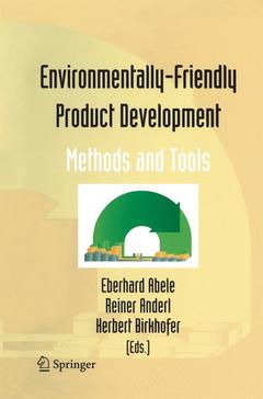 Couverture de l’ouvrage Environmentally-Friendly Product Development
