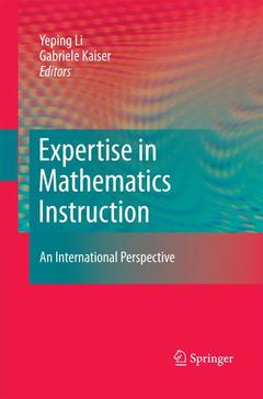 Couverture de l’ouvrage Expertise in Mathematics Instruction