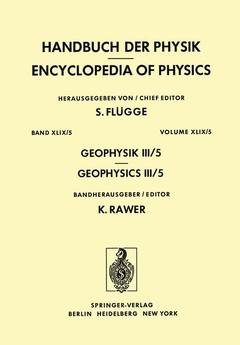 Cover of the book Geophysik III / Geophysics III
