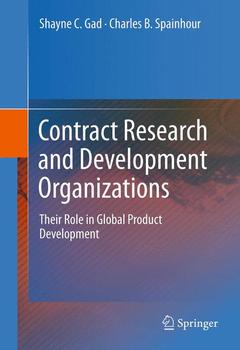 Cover of the book Contract Research and Development Organizations