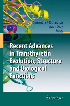 Couverture de l’ouvrage Recent Advances in Transthyretin Evolution, Structure and Biological Functions